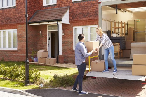 Mover assessing risks before loading items into a van