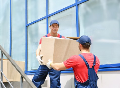 Packing supplies and organised boxes for a quick move
