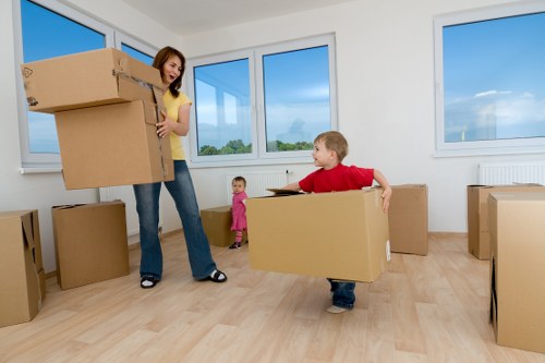 Furniture being loaded into a van for a move in Wandsworth