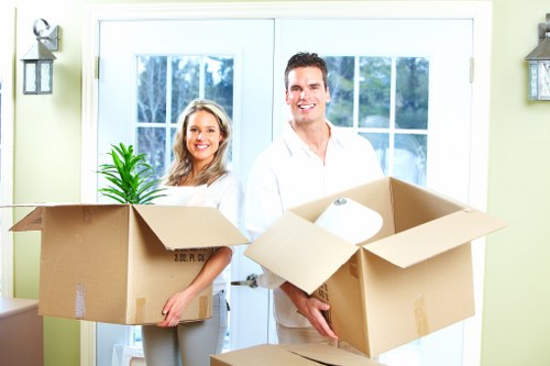 A family settling into a new home after house removals in Wandsworth
