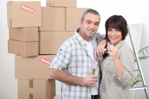Different box sizes used for packing household items in Wandsworth